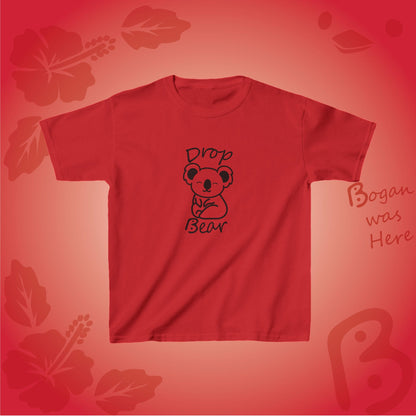 Drop Bear Cute Koala Bogan's Design Kids Tshirt