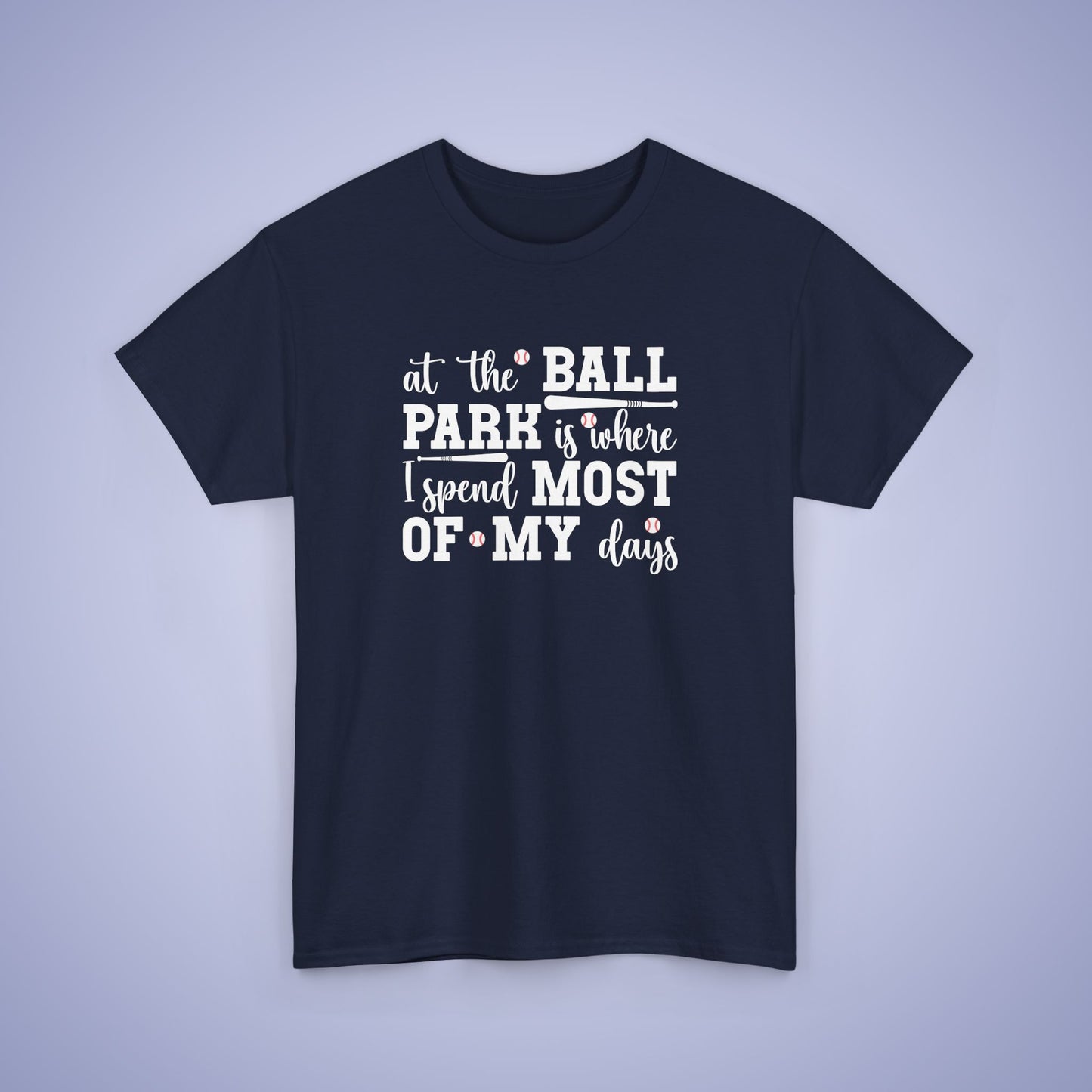 At The Ball Park Word Art Text Baseball Unisex T Shirt