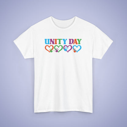 Hearts and Hands Unity Day Teachers T Shirt Unisex