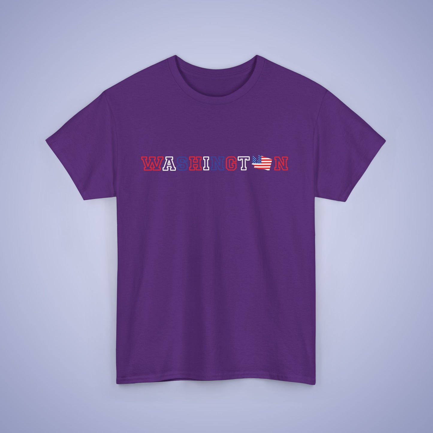 Washington Map Text Art Proud American Unisex T Shirt