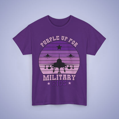 Military Brat Purple Up Unisex Oversized T Shirt Military Child Month