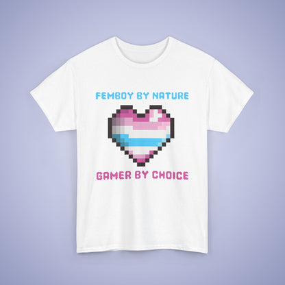 Femboy By Nature Gamer By Choice LGBT Pride Month Matching  T Shirt Unisex