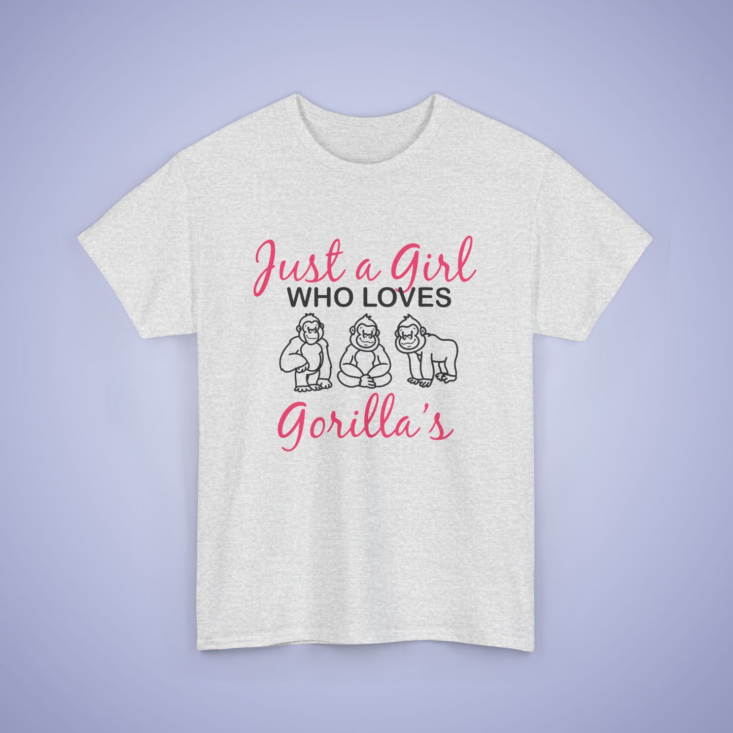 Just a Girl who Loves Gorillas Unisex Unisex T-Shirt