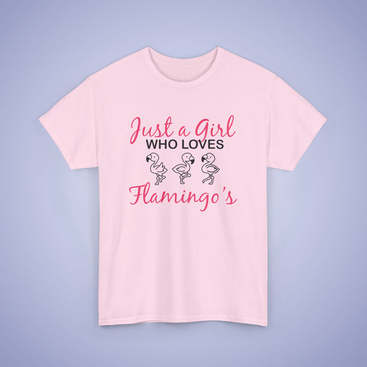 Just a Girl who Loves Flamingos Unisex T-Shirt