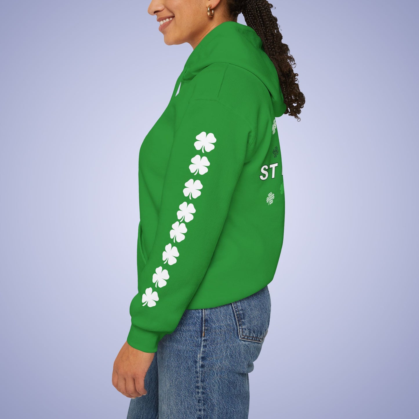 Lucky Mama St Patricks Day Green Unisex Hoodie Sweatshirt