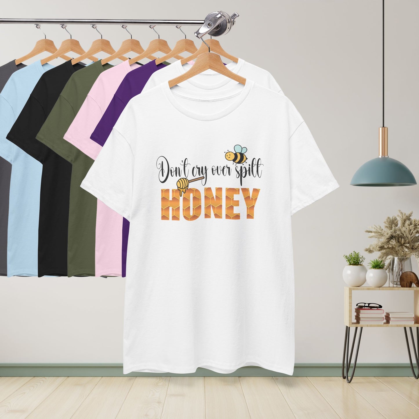 Don't Cry Over Spilt Honey Sweet As Honey Funny Bee Keeper Design Unisex T Shirt