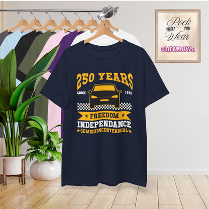 New York Taxi 250 Years of Freedom USA Celebration Unisex T Shirt