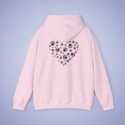 Dog Vet Hooded Sweatshirt Veterinarian Gift Double Sided Paw Prints