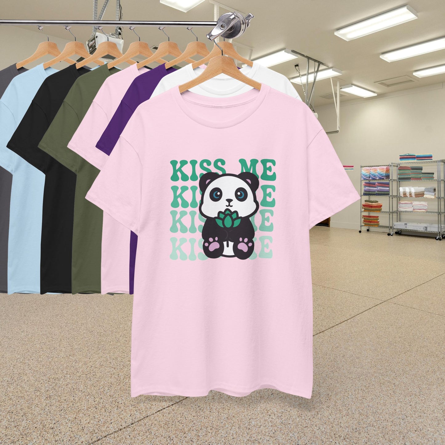 Kiss Me Panda Lover National Panda Day Unisex T Shirt