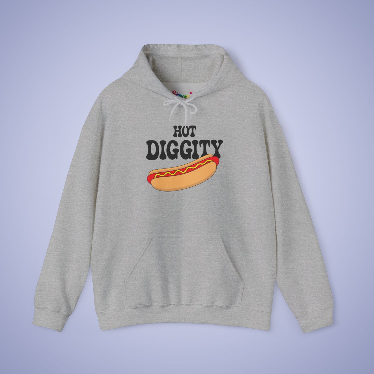 Hot Diggity Dog Hot Dog Hoodie | Hot Dog Lover Gift Black