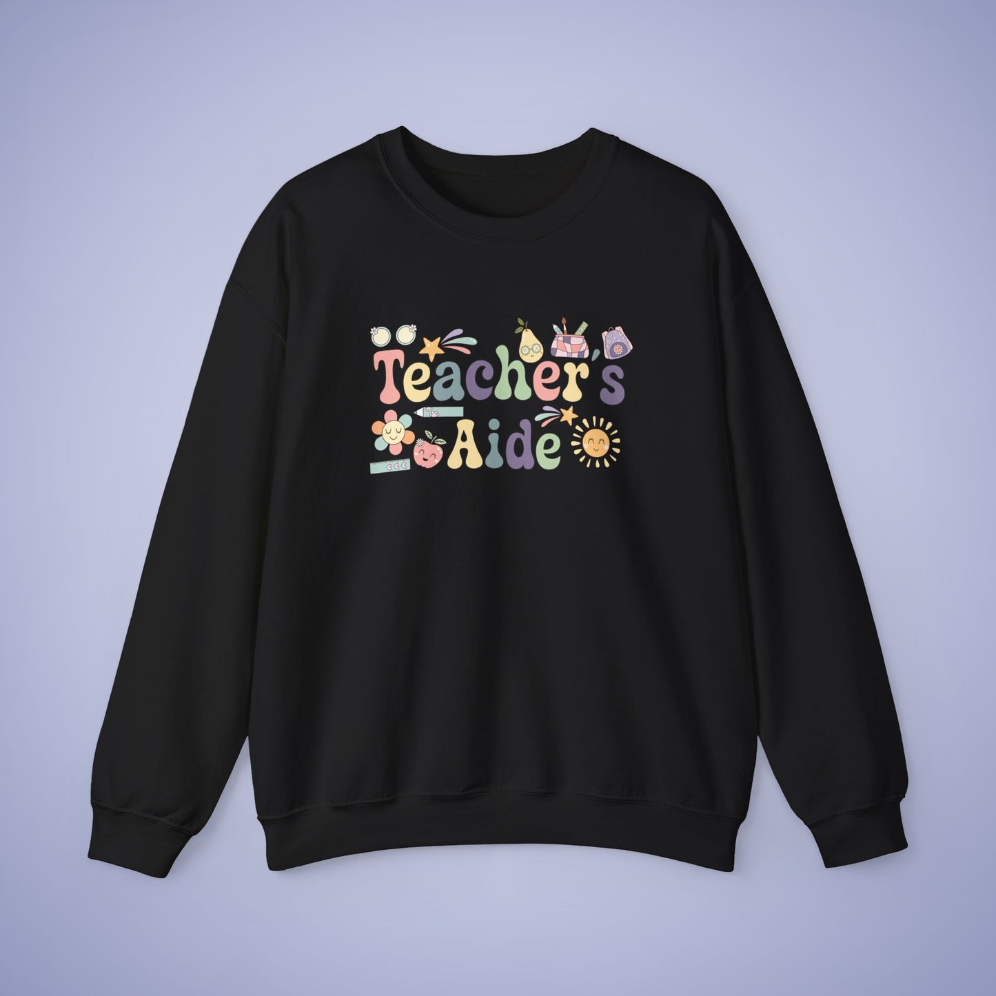 Teachers Aid Teacher Crewneck Sweatshirt Retro Unisex Back to School