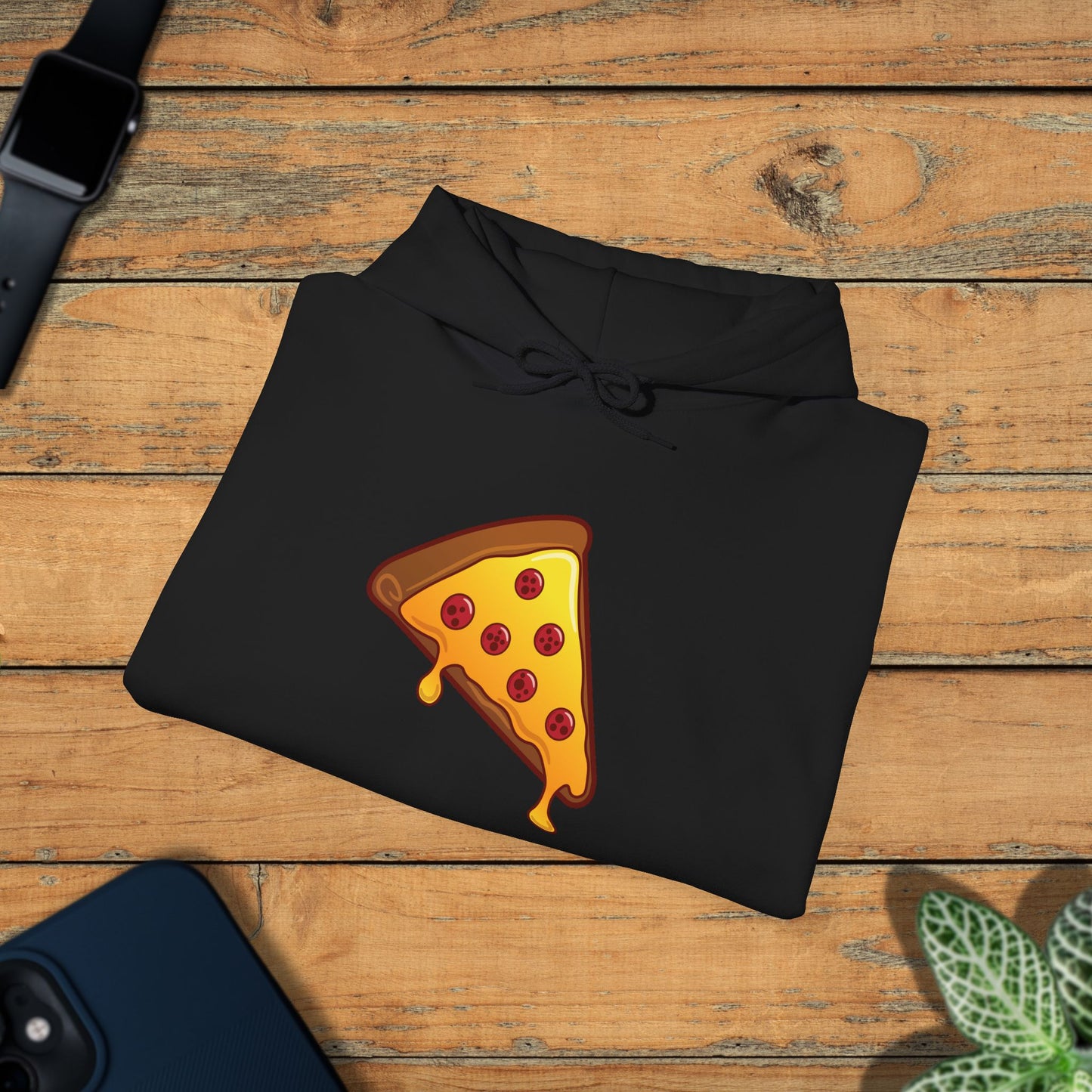 Pizza Slice Graphic Art Hoodie Sweatshirt Unisex Pizza Lover Gift