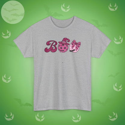 Pickleball BOO T-Shirt | Girly Coquette Halloween Design