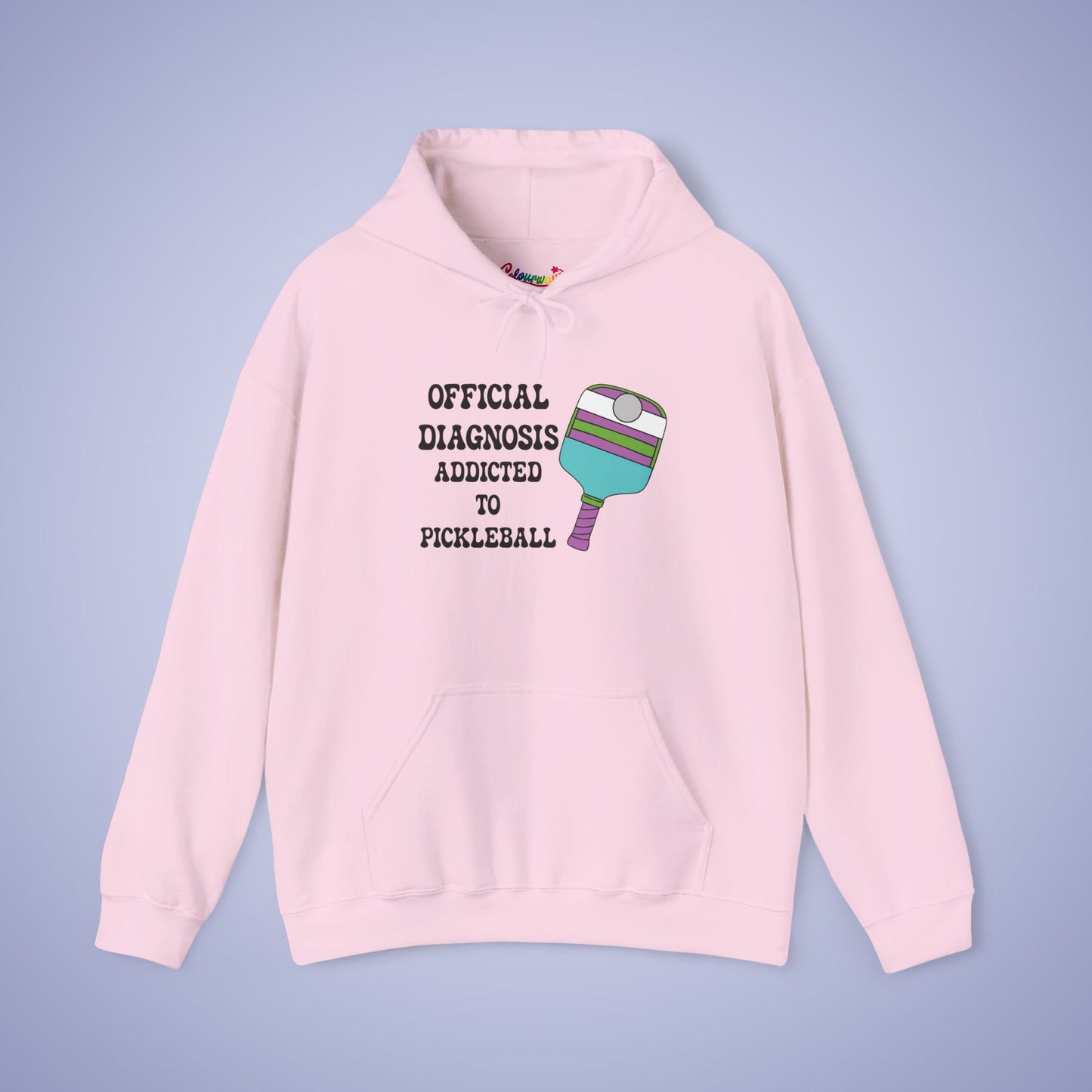 Official Diagnosis Addicted to Pickleball Doctor Gift Hoodie Graphic Design Sweatshirt