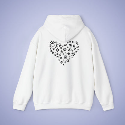 Animal Vet Hooded Sweatshirt Veterinarian Gift Double Sided Paw Prints