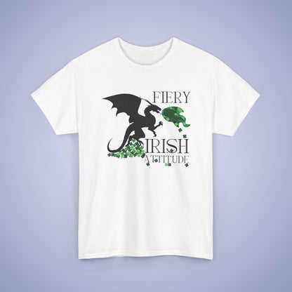 Fiery Irish Attitude Dragon Lover Unisex T Shirt