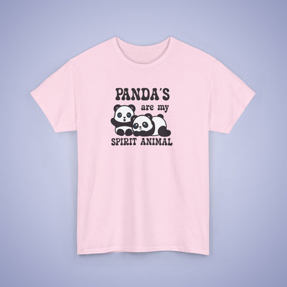 Panda's Are My Spirit Animal National Panda Day Unisex T Shirt