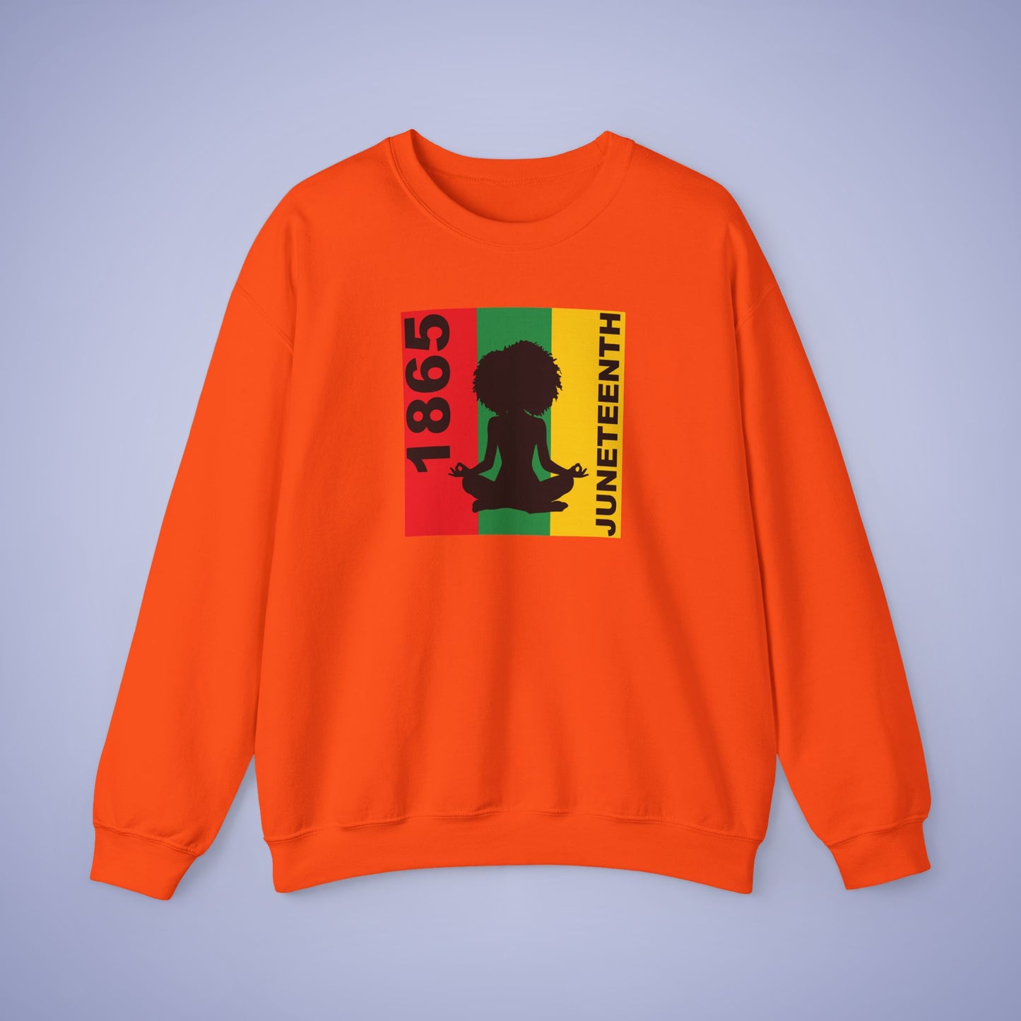 Meditation Juneteenth Unisex Crewneck Oversized Sweatshirt