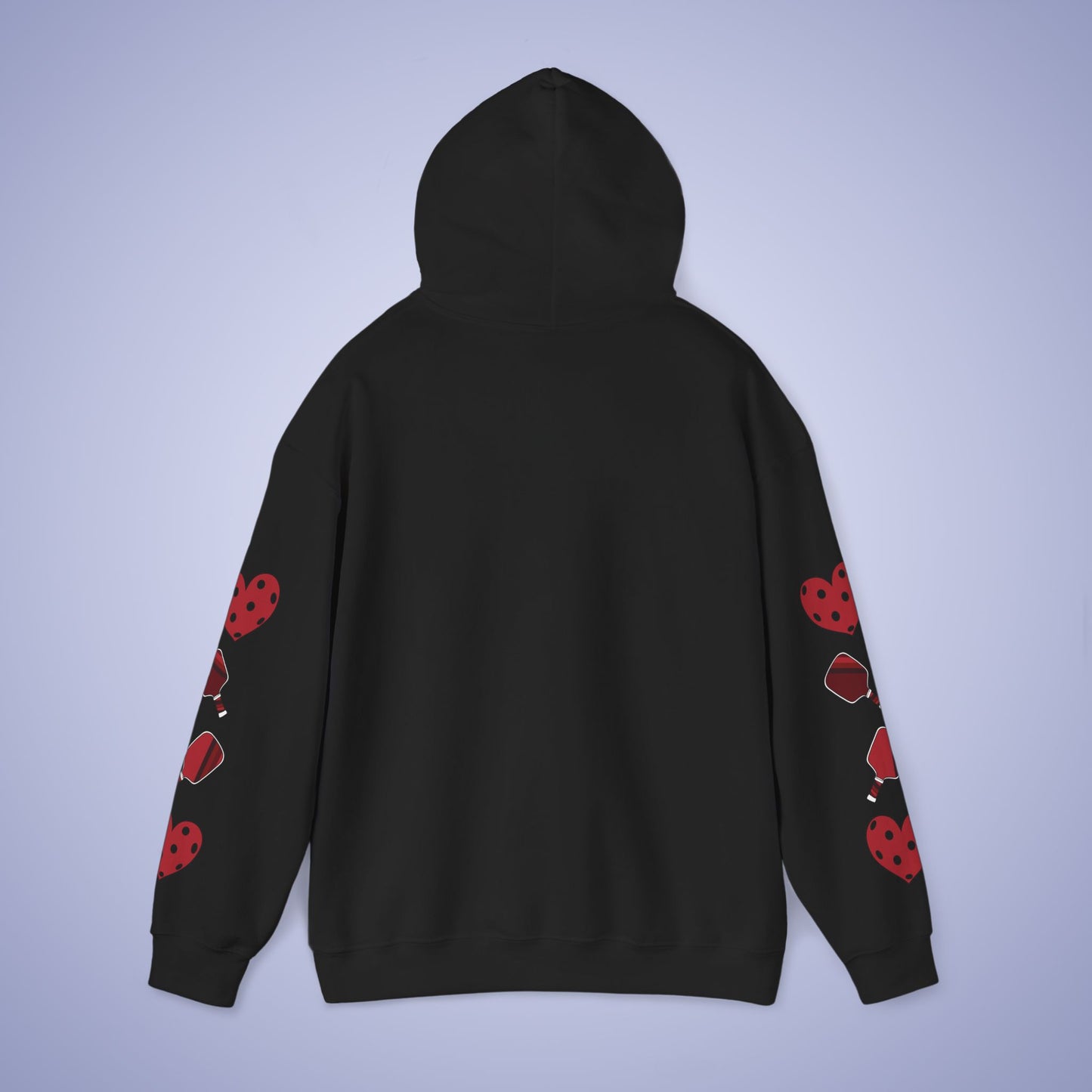 Double Trouble Pickleball Hoodie Couple Matching Team Red Graphic Design