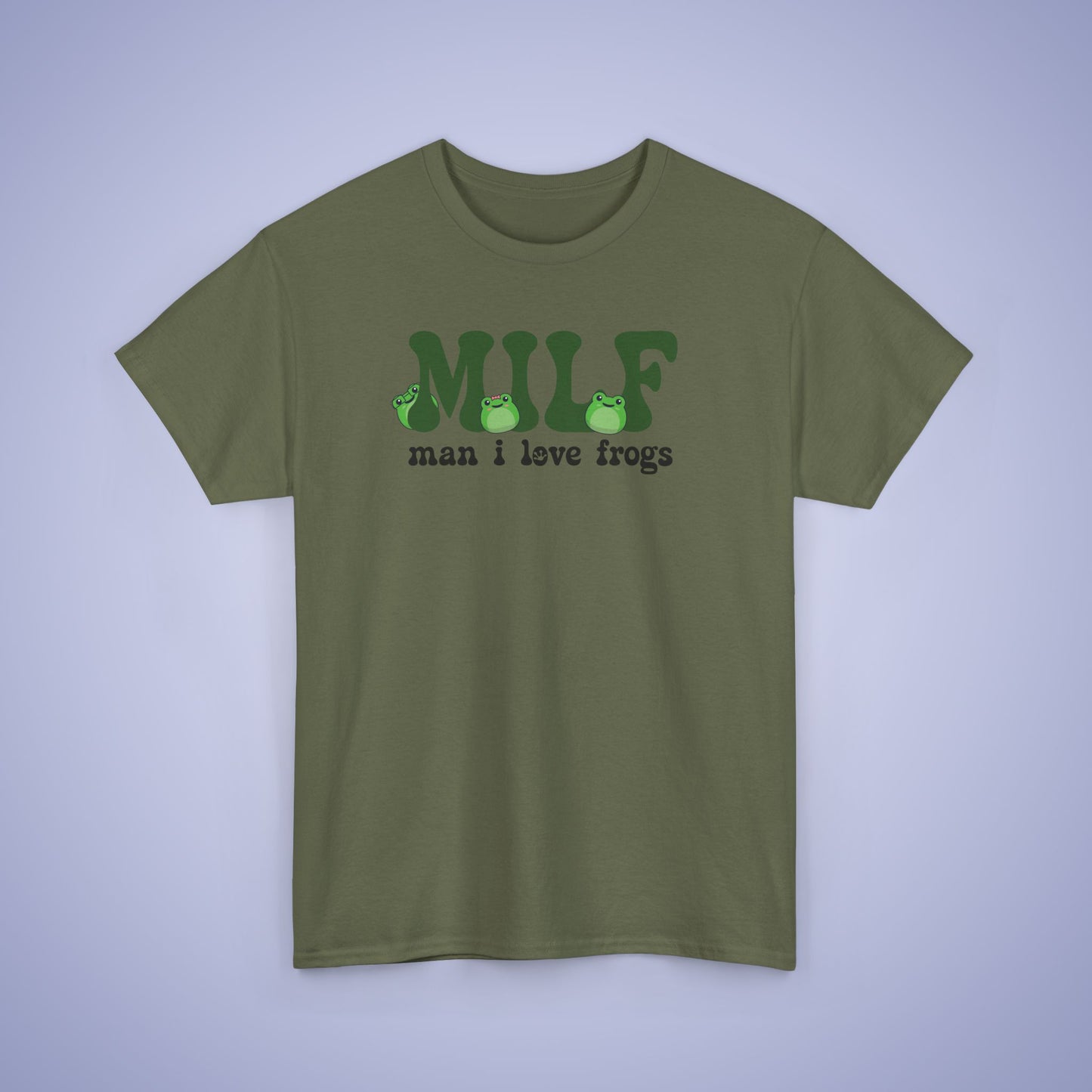 MILF Graphic Tee Man I Love Frogs Funny Gift Unisex T Shirt