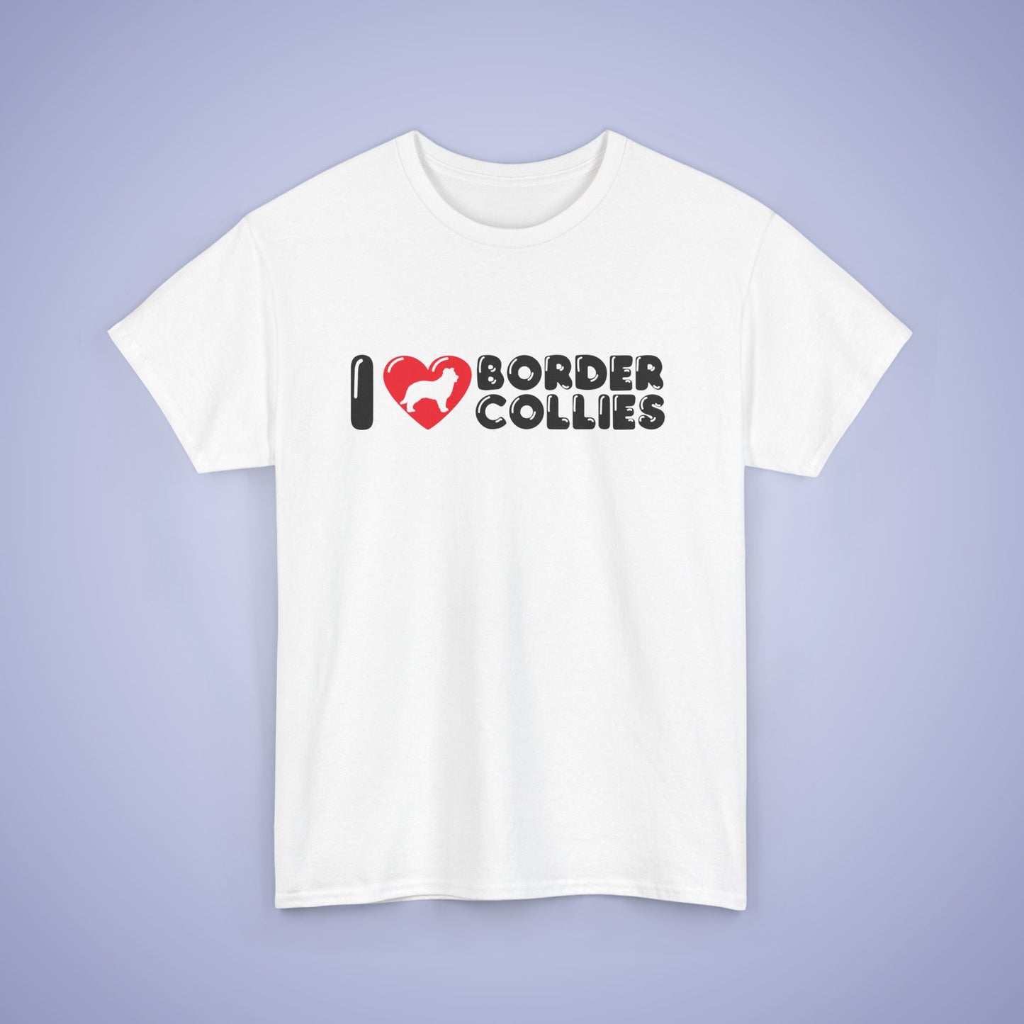 I Heart Border Collies Unisex T Shirt