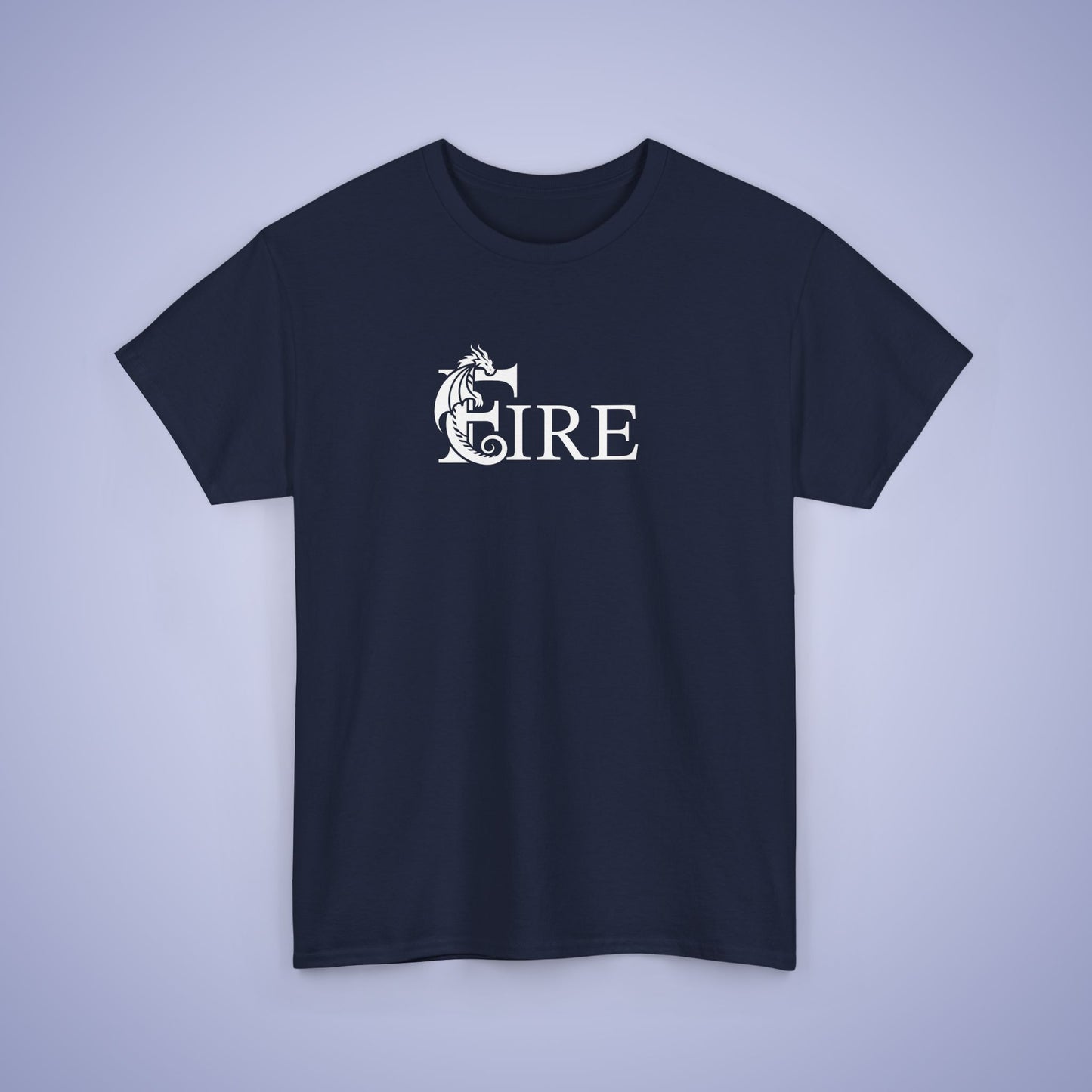 Fire Word Art Text Dragon Lover Unisex T Shirt