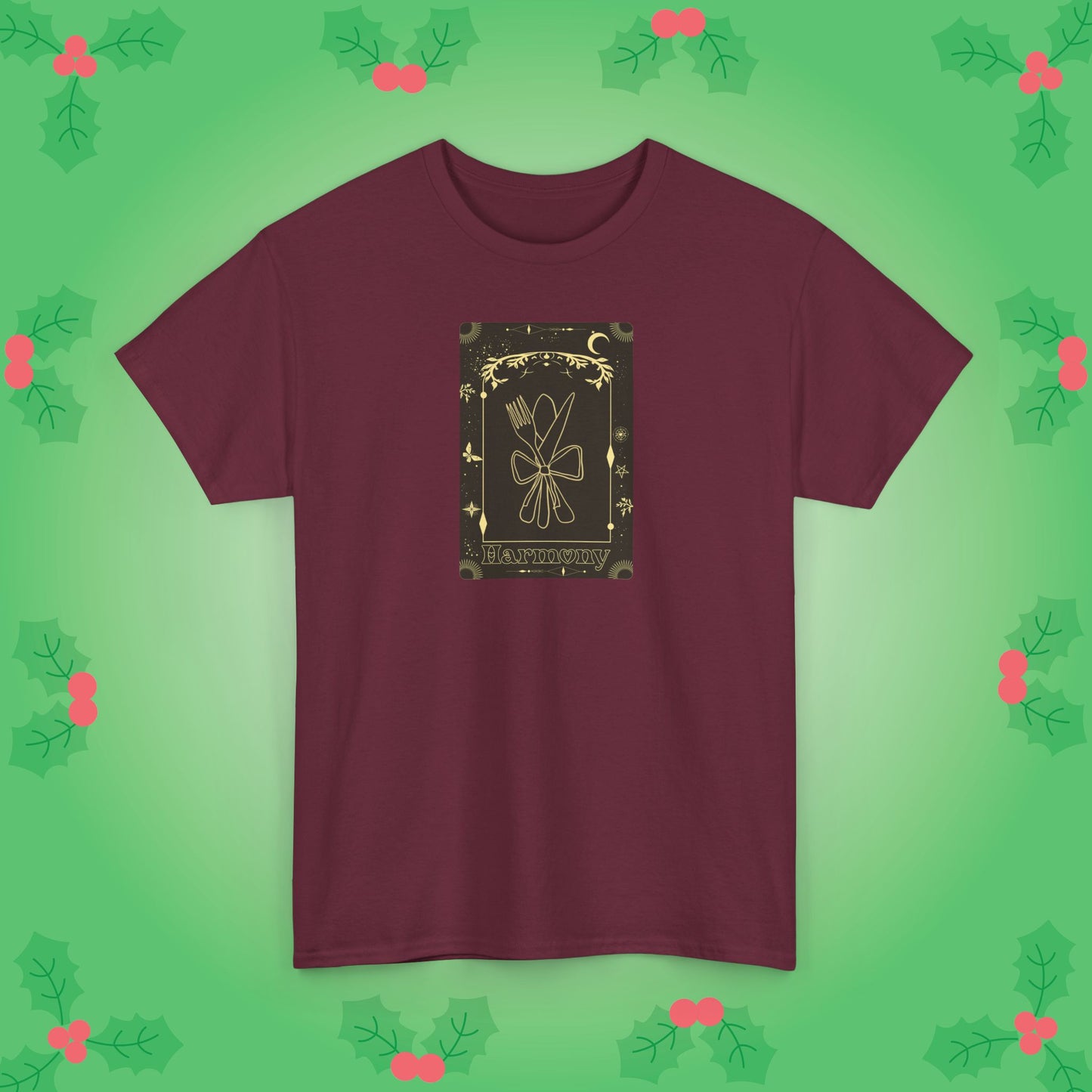 Christmas Meal Family Harmony Tarot Card Lover Unisex T Shirt