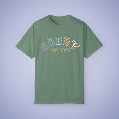 Hubby Est 2026 Newlywed Comfort T Shirt