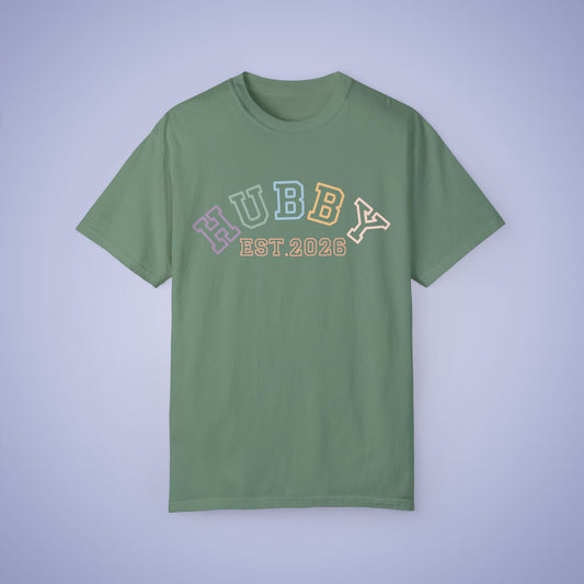 Hubby Est 2026 Newlywed Comfort T Shirt