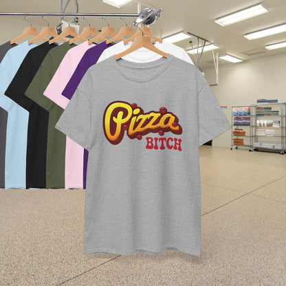 Pizza Bitch Graphic Art Pepperoni Pizza Lover Funny T Shirt