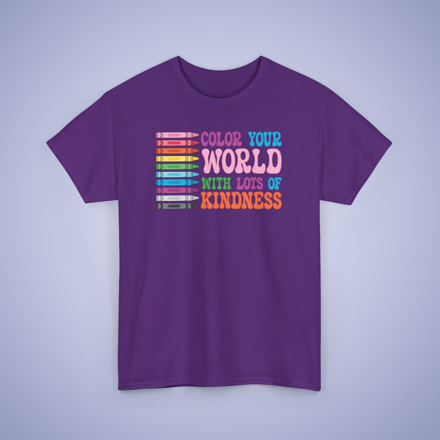 Colour Your World with Lots of Kindness Unity Day Teachers T Shirt Unisex