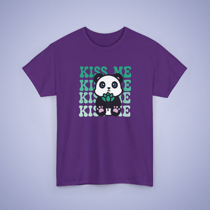 Kiss Me Panda Lover National Panda Day Unisex T Shirt