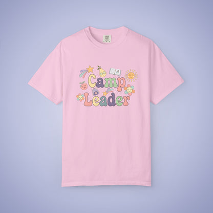Camp Leader Teacher T Shirt Retro Comfort Colors Unisex Back to School