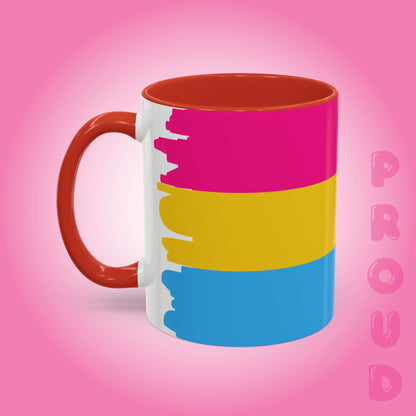 Pansexual Paint Style Coffee Mug