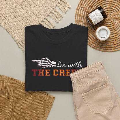 Im With THE CREEP Couple Matching T-Shirt | Skeleton Halloween Design
