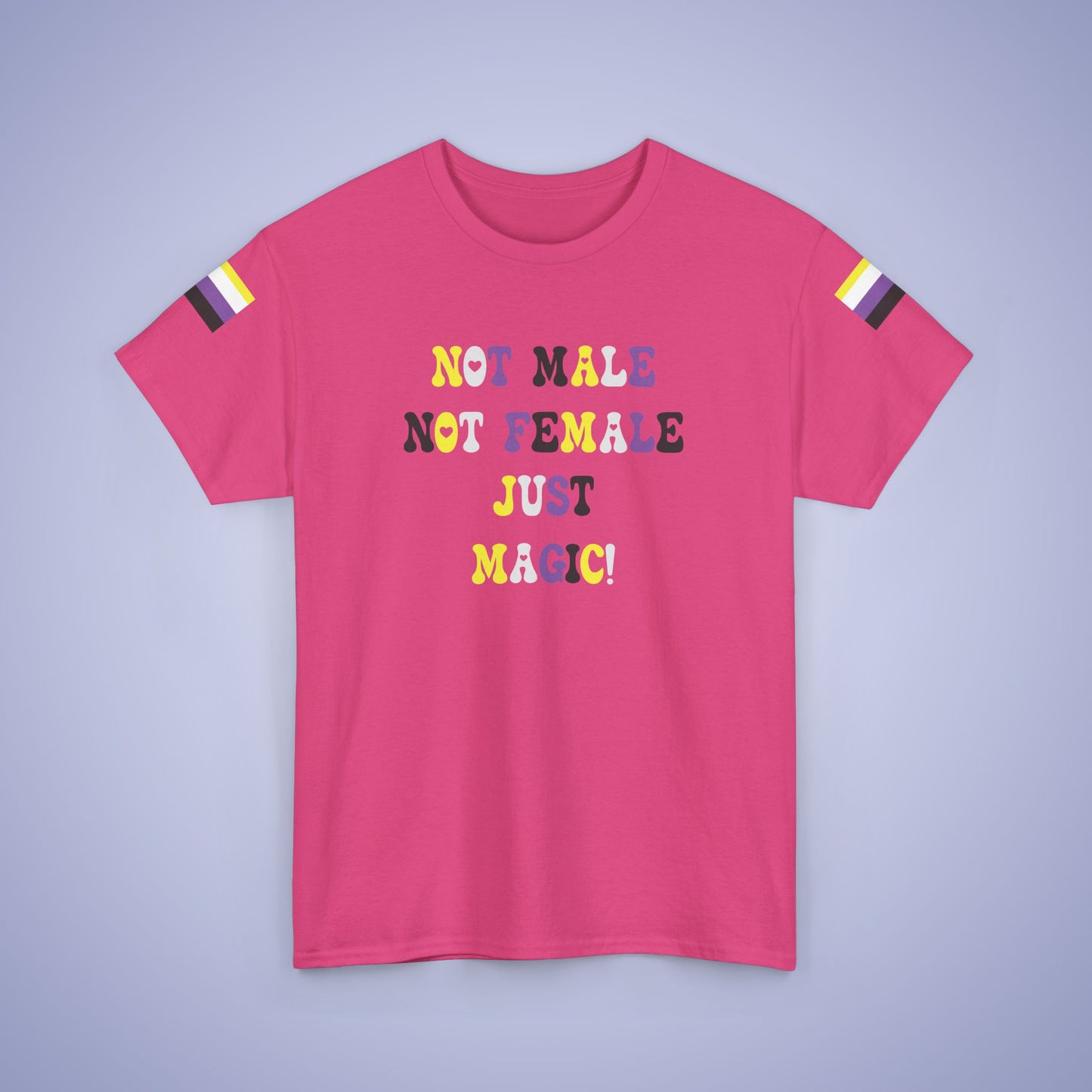 Not Male Not Female Just Magic Non Binary LGBT Pride Month Matching  T Shirt Unisex