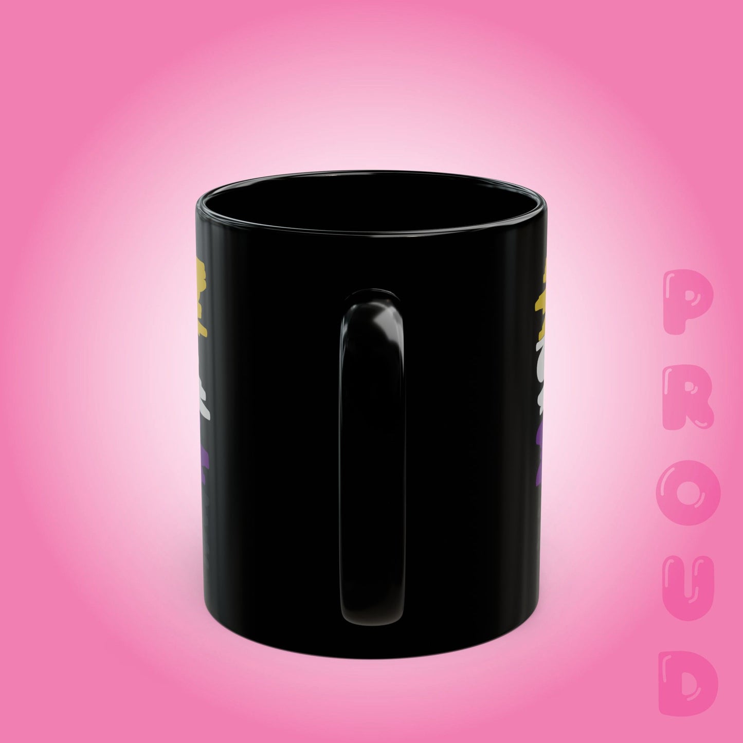 Nonbinary Pride Month LGBTQ Trans Black 11oz or 15oz Coffee Mug