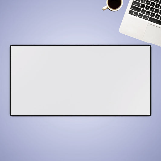 White Desk Mat Minimalist Office Teacher Decor Gift Medium & Large