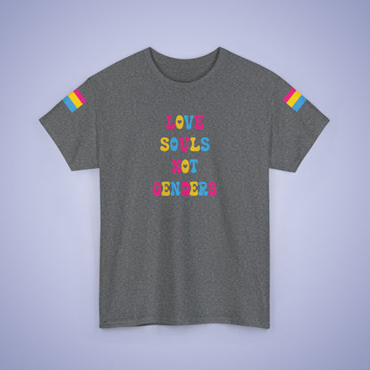 Love Souls Not Gender Pansexual LGBT Pride Month Matching  T Shirt Unisex