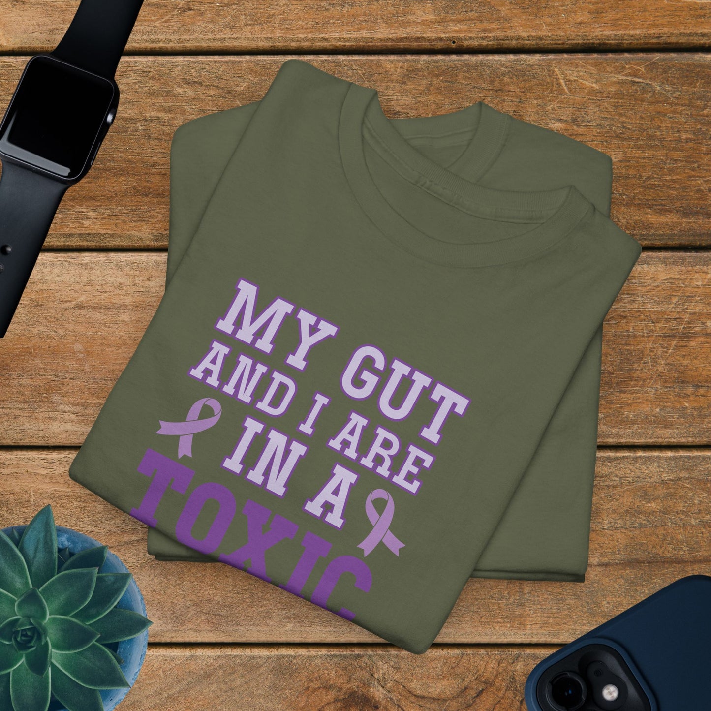 My Gut and I Are In a Toxic Relationship IBS Awareness Month Unisex T Shirt