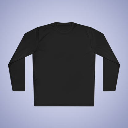Blank Black Unisex Lightweight Long Sleeve Sports T Shirt