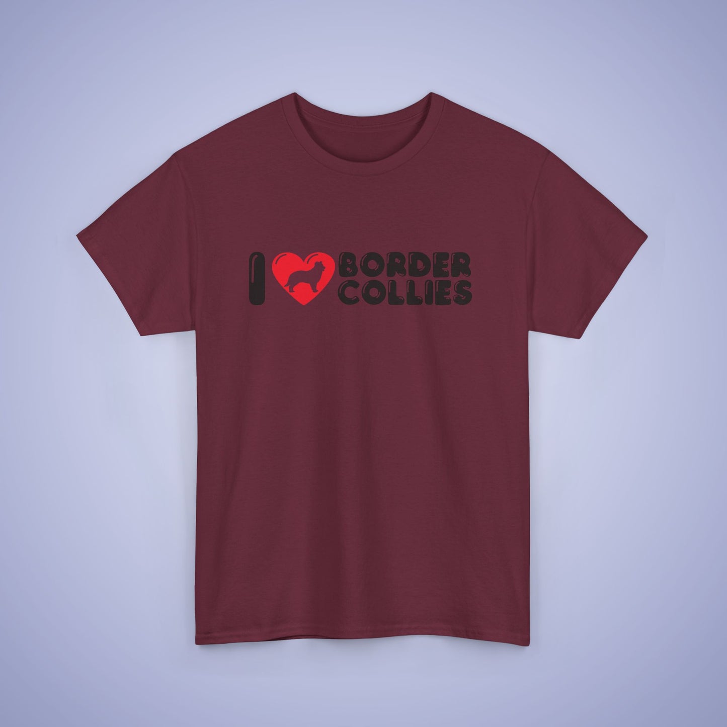 I Heart Border Collies Unisex T Shirt