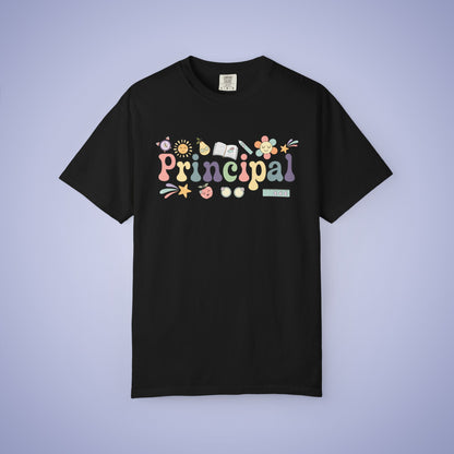 Principal Teacher T Shirt Retro Comfort Colors Unisex Back to School