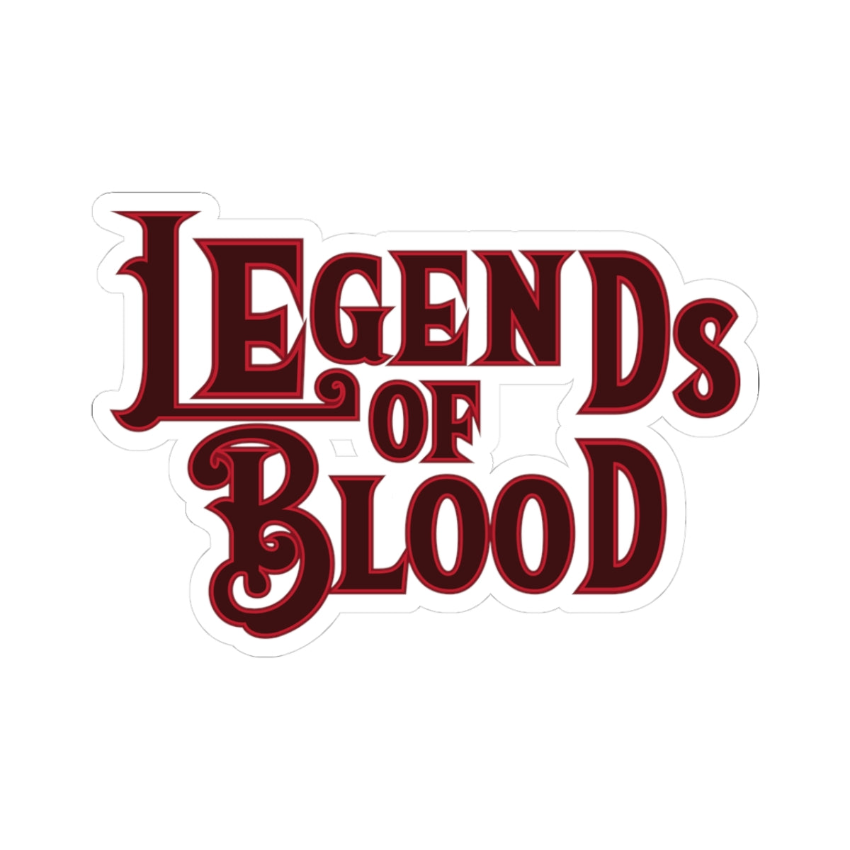Legends of Blood Logo Sticker