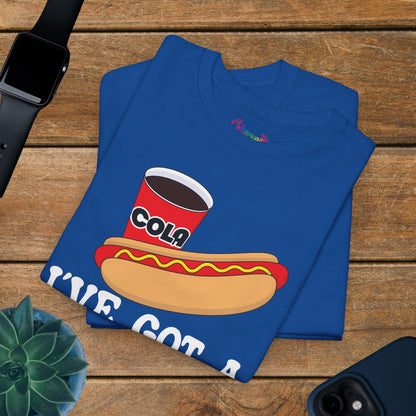 I've Got a Dog in Me Funny Hot Dog T-Shirt | Hot Dog Lover Gift White