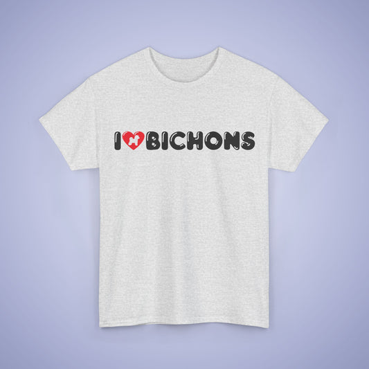 I Heart Bichons Unisex T-Shirt