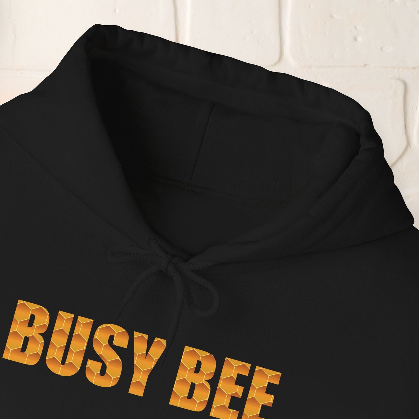 Busy Bee Sweet As Honey Honeycomb Word Art Design Hoodie Sweatshirt
