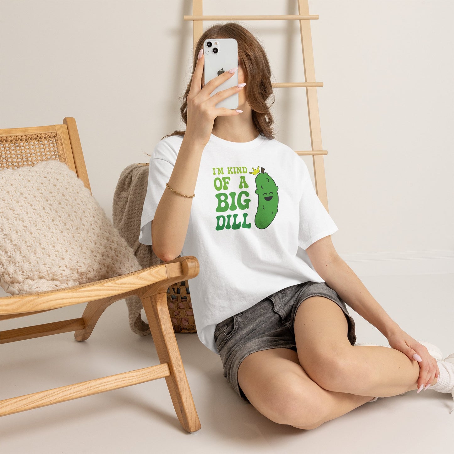 Im Kind of a Big Dill Funny Pickleball T Shirt Dill Pickle Lover Graphic Design