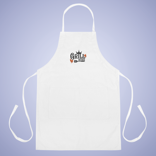 Grill Boss Funny Meat Smoker Gift Embroidered Apron