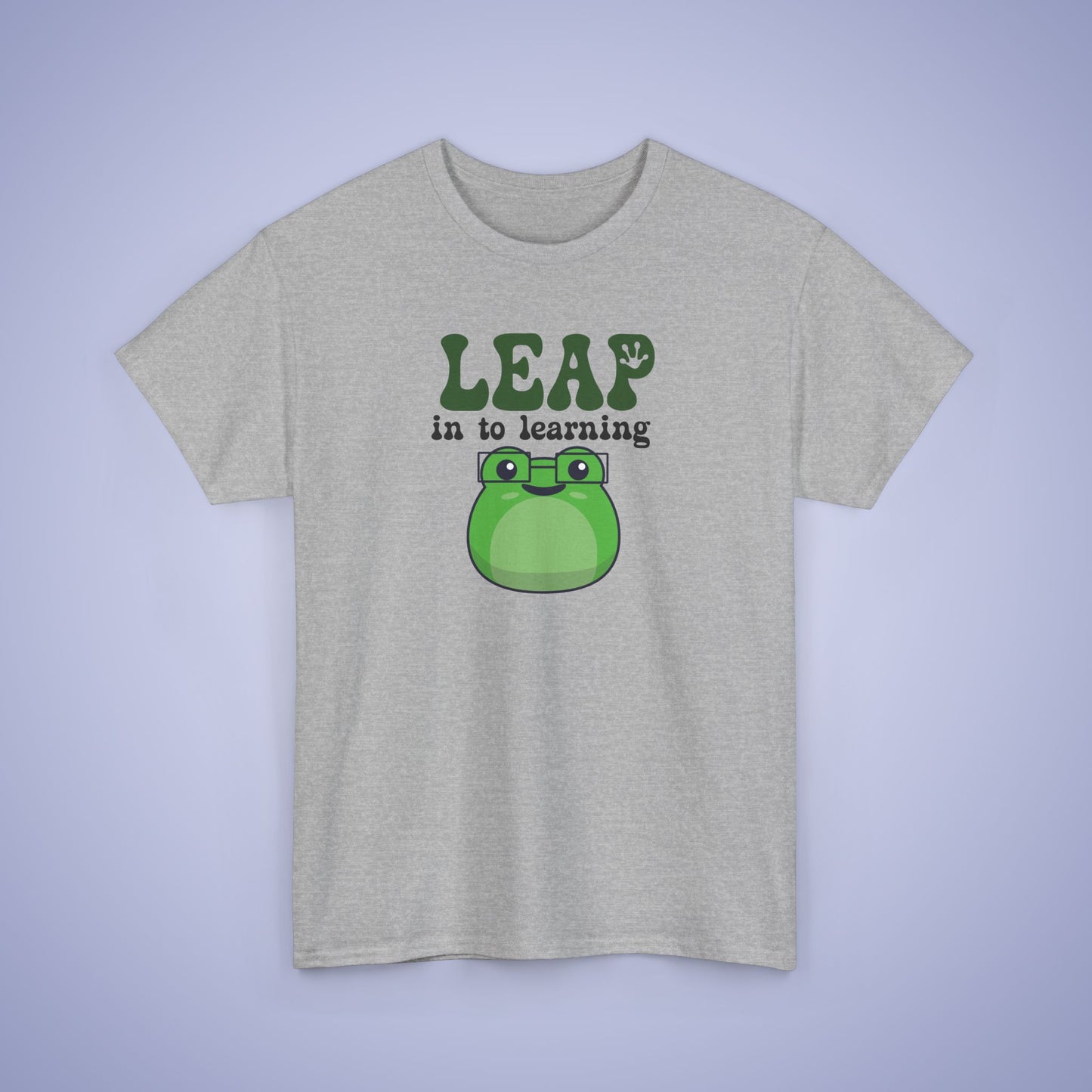 Leap into Learning Graphic Tee Frog Lover Funny Teacher Unisex T Shirt